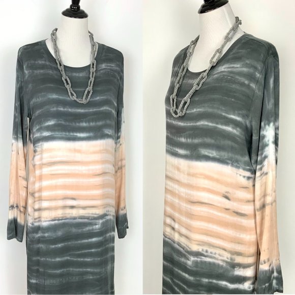 Anthropologie Dresses & Skirts - Anthropologie Dolan Left Coast Trina Tie Dye Midi Shift Dress  Sz L